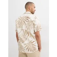 bonprix Kurzarmhemd mit floralem Print, aus reiner Baumwolle, Regular Fit, im Casual-Stil