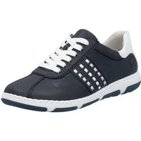 Rieker Sneaker, Halbschuh, Freizeitschuh, Schnürschuh mit gepolstertem Schaftrand
