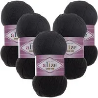 Alize 5 x ALIZE Cotton Gold Häkelwolle, 330 m, Handstrickgarn,Premium Wolle, Amigurumi