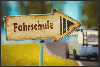 Fussmatte Welcome Fahrschule 5097 | Größe: 60 cm x 45 cm