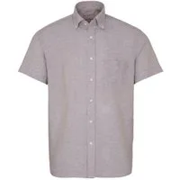 Eterna Leinenhemd 2450-WS9B, kurzarm Hemd, Regular fit, Upcycling Shirt unifarben easy iron