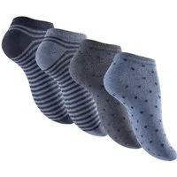 Reslad Sneakersocken Damen Motiv Socken (8 x Paar) süße Söckchen für Frauen aus Baumwolle (8-Paar) Sneakersocken Füßlinge Damensocken