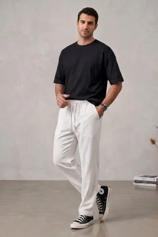 Herren gerade geschnittene Webhose