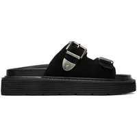 U.S. Polo Assn. US Polo Assn Damen-Flip-Flops, Schwarz Badepantolette