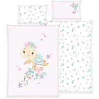 Baby Best Babybettwäsche Little Turtle, Renforcé, 2 teilig, mit liebevollem Motiv