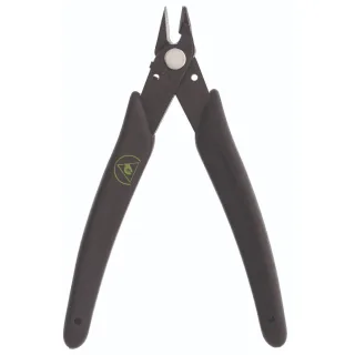 Xuron 170-IIASF Micro-Shear Seitenschneider mit Drahthalter und ESD gerechten Griffen schwarz/schwarz