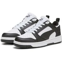 PUMA REBOUND V6 LO JR Sneaker mit Schnürverschluss, dämpfendes Fußbett, aus Synthetik