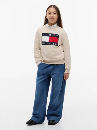 HERITAGE FLAG SWEATSHIRT Classic Beige - Gr. - 10