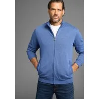 Man's World Sweatjacke Stehkragen und dezentem Logodruck