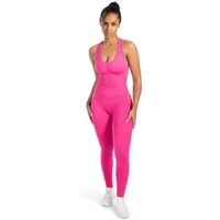 Smilodox Jumpsuit Elsie, Seamless Einteiler, Racerback, Ganzkörperanzug figurformend Sportanzug geripptes Material, Overall atmungsaktiv, Workout Yoga