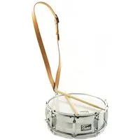 FAME Snare Drum,FSMAR-65 Marching Snare Drum 14"x6.5" Stahl Marschtrommel Tragegurt Hohe Lautstärke Stimmstabilität Inklusive Marching Sticks Silber", Marching, Snare Drums, Marching Snare Drum, Stahl Marschtrommel, Hohe Lautstärke