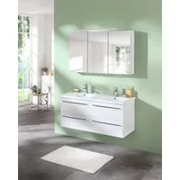 welltime Spiegelschrank Torino, Spiegelschrank, Made in Germany, B: 120 cm Solide Verarbeitung - Dieses Produkt ist in Deutschland gefertigt