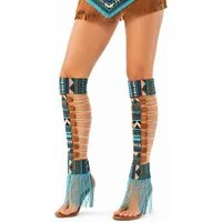 Funny Fashion Kostüm Hippie Beinstulpen Damen Kostüm