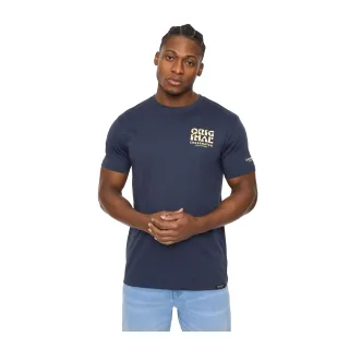 Crosshatch - "Wellmoores" T-Shirt für Herren (Marine)