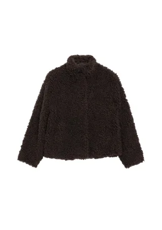 s.Oliver Red Label - Jacke aus Teddyfell braun - Gr. - 34