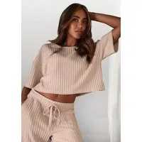 LASCANA 3/4-Arm-Shirt Lounge-/Strickshirt aus weichem Strick, Loungewear