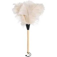 Bürstenhaus Redecker Staubwedel Straußenwedel Staubwedel mit weißem Federkopf, 50 cm (1-St)