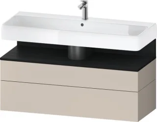 Duravit Qatego Waschtischunterbau wandhängend Taupe Matt 1190x470x590 mm - QA4396016910010 QA4396016910010