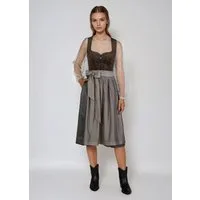 Spieth & Wensky Dirndl Gambe mit Samtoberteil und Herzausschnitt