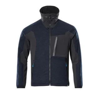 MASCOT Strickjacke mit Reißverschluss ADVANCED Schwarzblau / Schwarz M - 17105-309-01009-M