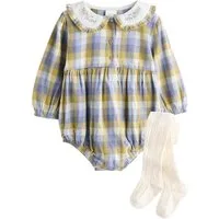 Next Strampler Baby Pluderhose Strampler mit Strumpfhose (2-tlg)