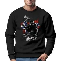 Neverless Sweatshirt Sweatshirt HerrenThe North Wikinger Berserker Norwegen Valhalla Odin