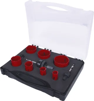 KS Tools Sanitär-Lochsägen-Satz, 9-tlg - 129.5575