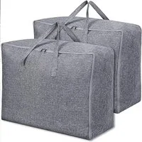 FELIXLEO Unterbettkommode Aufbewahrungstasche Groß, Faltbar Bettdecken 2 Stück, 60x45x26cm