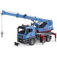 Bruder® Spielzeug-LKW 03771 MAN TGS Kran-LKW, Maßstab 1:16, Baufahrzeug, Blau