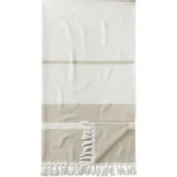 Egeria Hamamtuch Pestemal Herri, Hamam Frottier (1-St), 100x180 cm, mit Muster & Fransen, ideal als Strandtuch