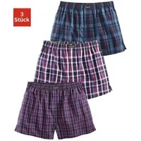 le jogger® Webboxer (Packung, 3-St) aus reiner Baumwolle