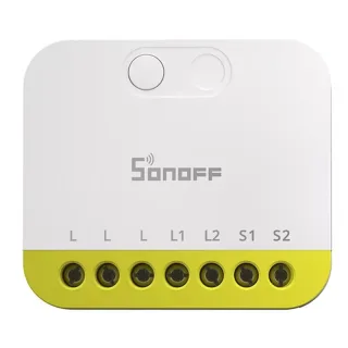 SONOFF MINI DUO-L 2-Gang Zigbe Smart Switch MINI-ZB2GS-L No Neutral Required Detach Delay Two-way Control Compatible wit