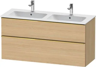 Duravit D-Neo Waschtischunterbau wandhängend Natur Eiche Matt 1280x462x625 mm - DE4365034300000 DE4365034300000