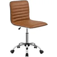 Yaheetech Drehstuhl, Bürostuhl Schreibtischstuhl aus Kunstleder, höhenverstellbar