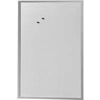 Herlitz Magnettafel Whiteboard 60x80cm beschriftbar Holzrahmen silber
