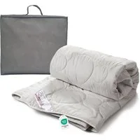 Sympathica Naturfaserbettdecke Sommerdecke 100% Premium Wildseide Seide Sommerbett Bettdecke 200x200, Füllung: 100% Wildseide, Bezug: 100% Baumwolle (Mako Satin), Bezug veredelt mit Aloe Vera