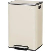 SONGMICS Mülleimer Abfalleimer, Mülleimer 50 L, 15 Müllsäcke, Stahl, herausnehmbarer Inneneimer