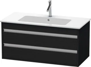 Duravit Ketho Waschtischunterbau wandhängend Eiche Schwarz Matt 1000x475x480 mm - KT643001616 KT643001616