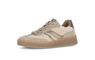pius gabor - Sneaker low Materialmix Leder/Lederimitat beige beige - Gr. - 7 UK
