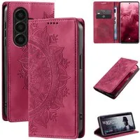 Tec-Expert Handyhülle Mandala Hülle Cover für Samsung Galaxy A57 5G 6.7 Zoll, 6.7, Klapphülle Case Tasche mit Kartenfächern und RFID Schutz