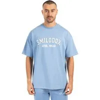 Smilodox T-Shirt Kayson, Locker geschnittenes Oversize Shirt mit Retro Frontprint bequemer Rundhalsausschnitt weiches Material Streetwear Look