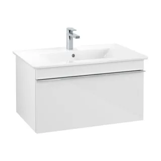 Villeroy und Boch Venticello Waschtisch-Unterschrank A93401DH 75,3 x 42 x 50,2 cm, Griff Chrom, Glossy White