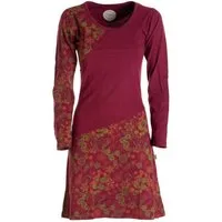 Vishes Jerseykleid Asymmetrisches Langarm Jersey Kleid Damen kurz Hippie, Goa Style