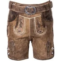 Isar-Trachten Lederhose Kinderlederhose Ludwig mit Gürtel eiche