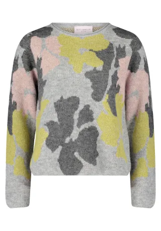 so cosy - Strickpullover gelb/grau - Gr. - 40