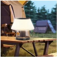 VIVIHEYDAY LED Solarleuchte Gartenleuchte, LED Solar Tischleuchte, LED Solar Tisch Lampen, mit Lichtsensor, Dimmbar, Terrassen Beleuchtung Garten