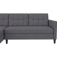 Dorel Home Ecksofa Hartford II, mit Bettfunktion und Stauraum, Recamiere beidseitig montierbar