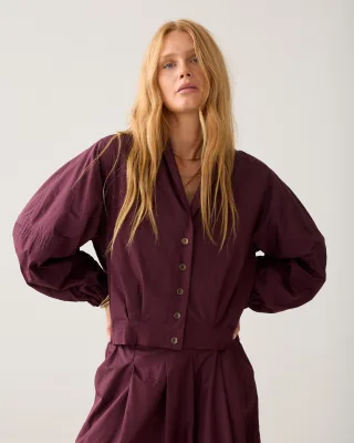 Summum - Jacket Taft light dark burgundy - Gr. - 39