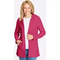 Sieh an! Fleecejacke Long-Fleecejacke Langarm