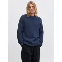 Jack & Jones Rundhalspullover JJEDOVER KNIT CREW NECK SN Baumwollmischung, regular fit